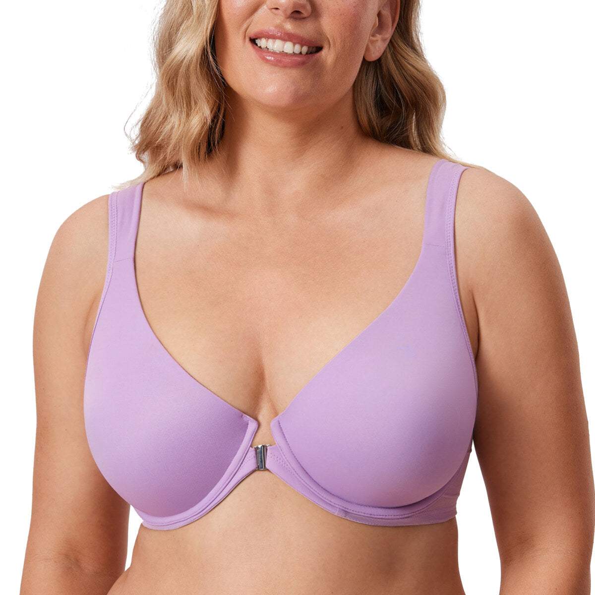 Front Closure Posture Support Underwire Plunge Bra