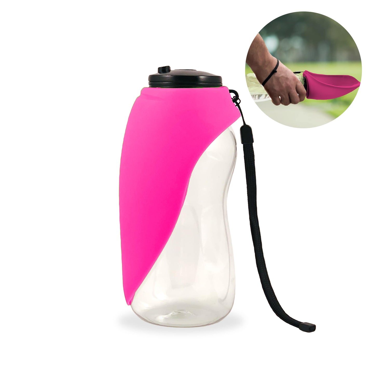 Fold-A-Bowl Portable Pet Water Bottle & Bowl
