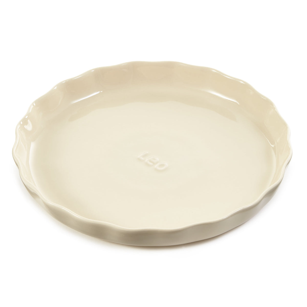 BergHOFF Balance Stone Rippled Pie Dish 11", 1.59qt., Moonbeam