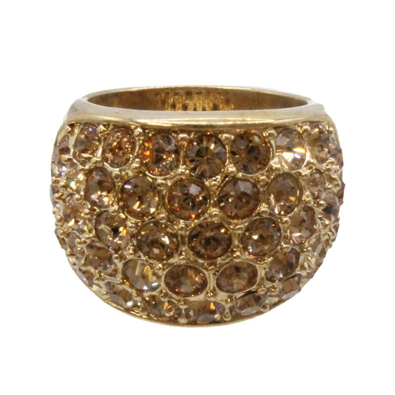 Adrian Buckley Pave Collection Gold Crystal Ring R350S (S)