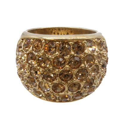 Adrian Buckley Pave Collection Gold Crystal Ring R350S (S)