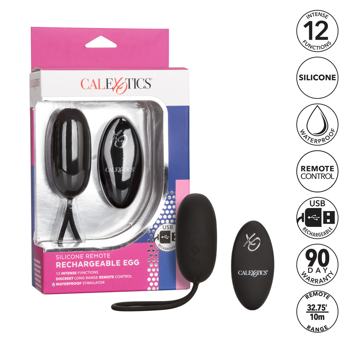 CalExotics Silicone Remote Rechargeable Egg