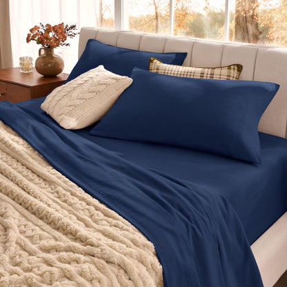 Bare Home Organic Cotton Flannel Sheet Set