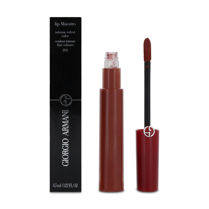 Giorgio Armani Lip Maestro Velvet Red Liquid Lipstick 205 Fiamma