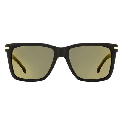 Boss Rectangular Sunglasses B1598/S 2M2JO Black/Gold 55mm