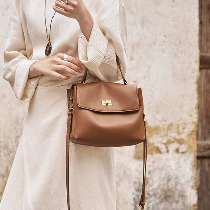 Elegant Leather Satchel Bag
