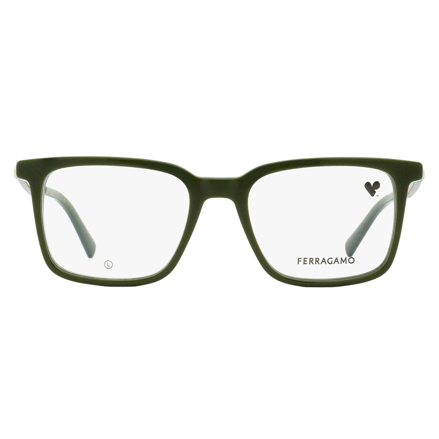 Ferragamo Rectangular Eyeglasses SF2969 302 Dark Green 53mm