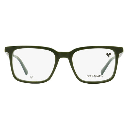 Ferragamo Rectangular Eyeglasses SF2969 302 Dark Green 53mm