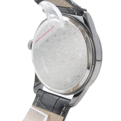 Geoffrey Beene Black Leather Strap Men's Watch GB8065GUBK