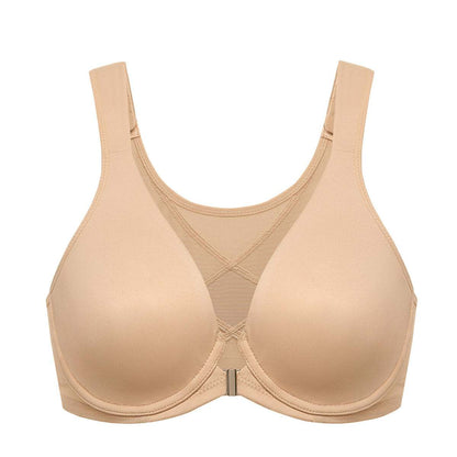 Front Closure Posture Support Underwire Plunge Bra