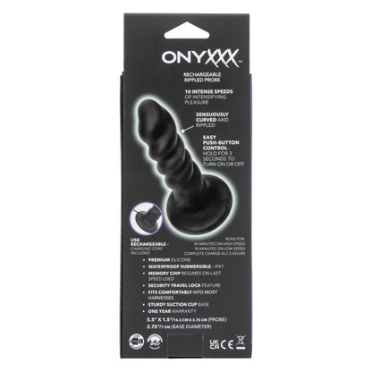 CalExotics Onyxxx Rechargeable Rippled Probe