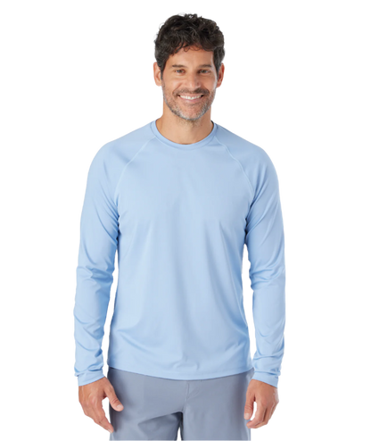 Fair Harbor Men's Anchor Rashguard - Light Blue