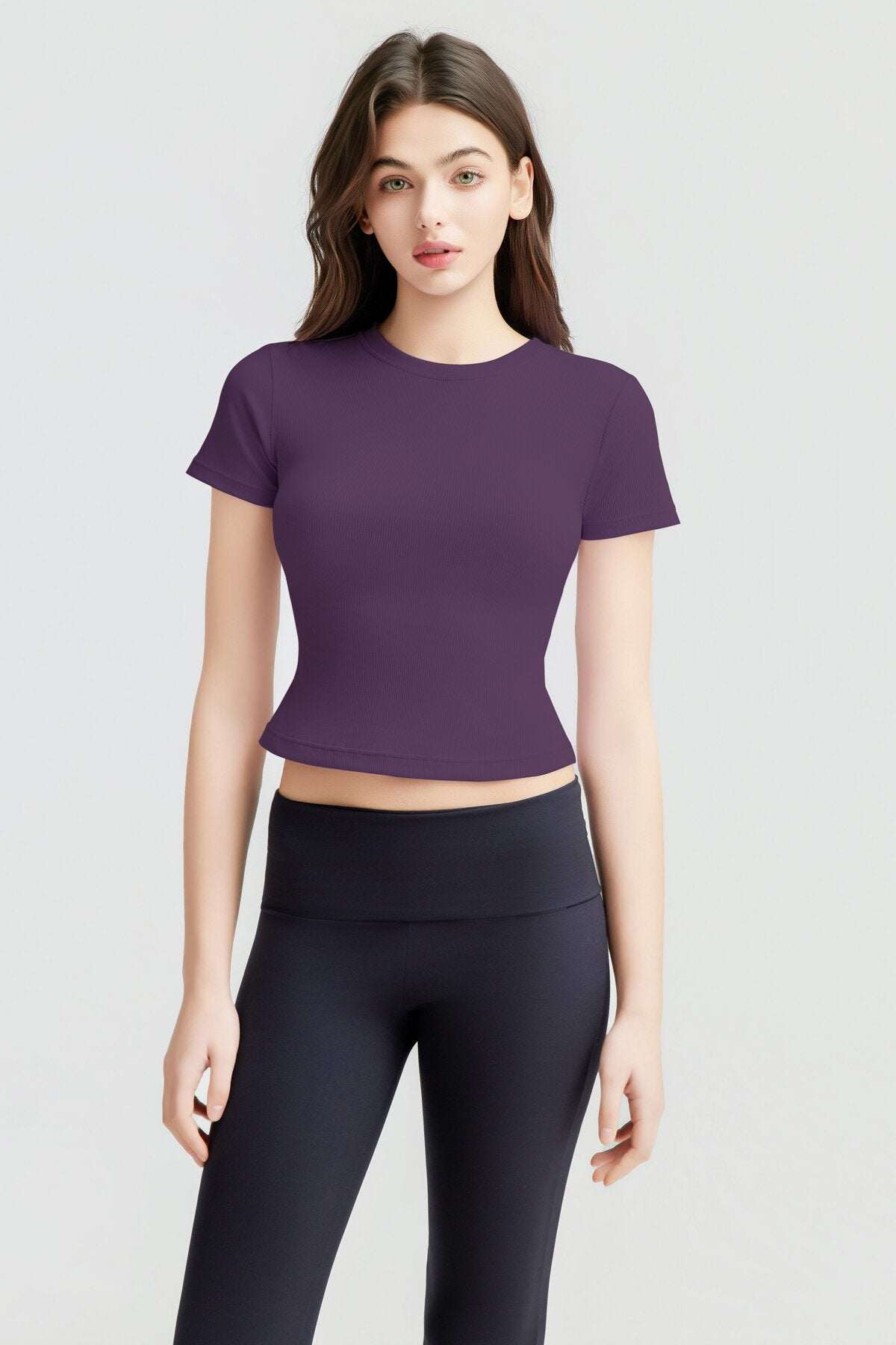Buttery Soft Built-In Padded Bra Short Sleeve T-Shirt