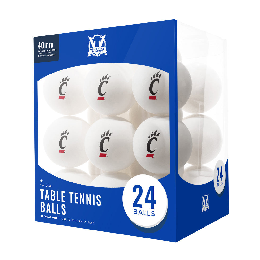 Cincinnati Bearcats Ping Pong Balls (24-Pack)