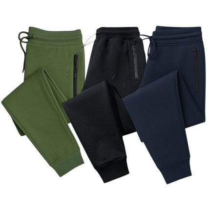BenBen Mens 3 Pack Ultra Soft Fleece Zipper Pocket Jogger