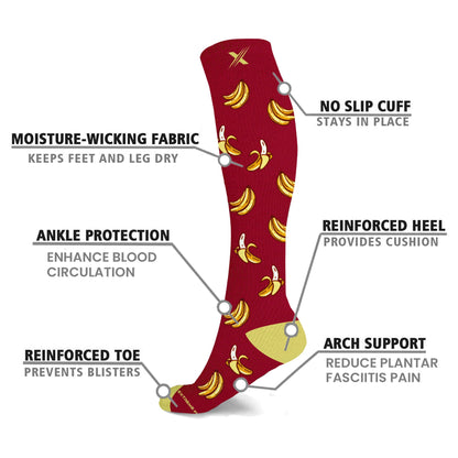 Extreme Fit 3-Pairs Unisex Fun and Expressive Compression Socks