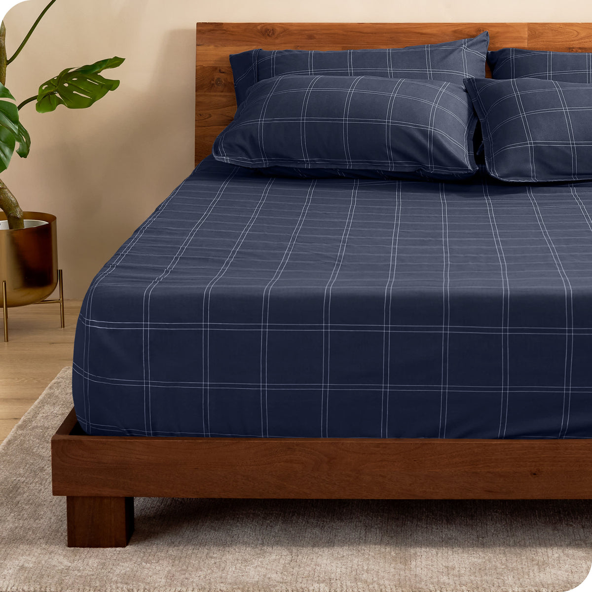 Bare Home Double Brushed Fitted Sheet