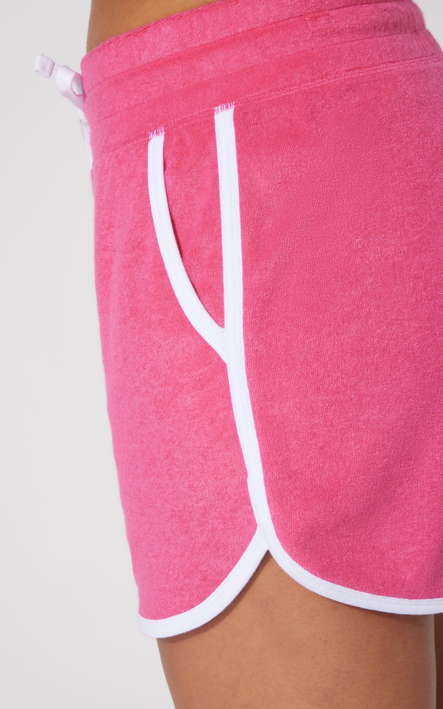 90 Degree by Reflex Towel Terry Dolphin Hem Short