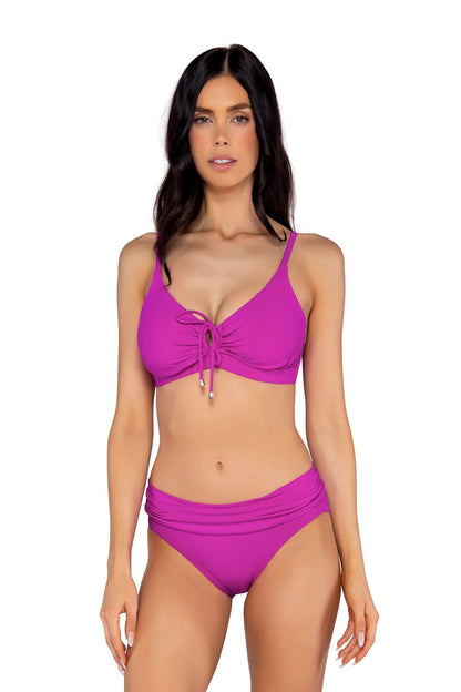 Sunsets Kauai Keyhole D/DD Cup Bikini Top - Wild Orchid - FINAL SALE