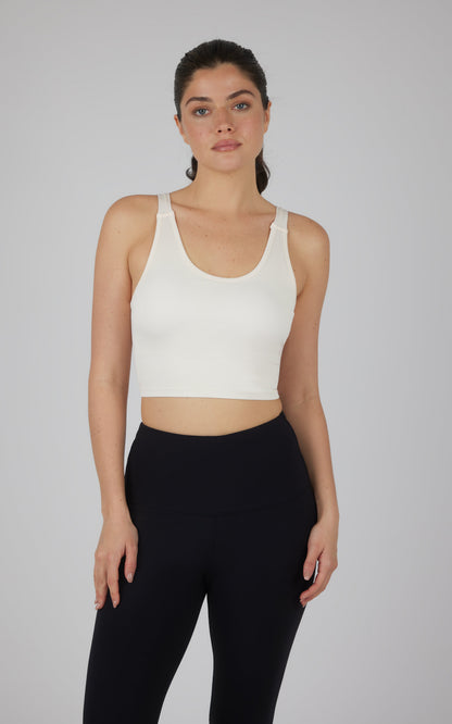 90 Degree by Reflex Stonewash 2 PK Scoop Neck Bralette Tank