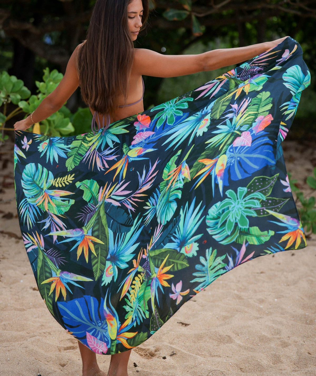 Tag Aloha Co Jungle Pop Pareo Sarong - Multi