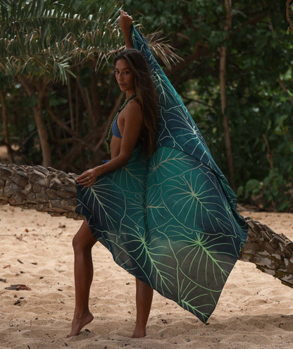 Tag Aloha Co Kalo Pareo Sarong - Green