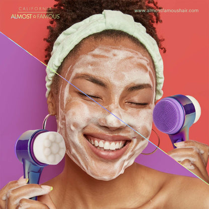 Almost FAMOUS "Cleanse It" 550K Microfiber 2-in-1 Exfoliator Brush