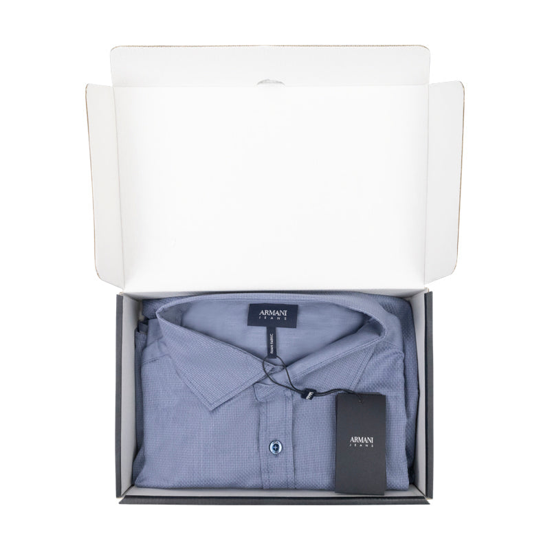 Armani Men's Blue Shirt - XX Large