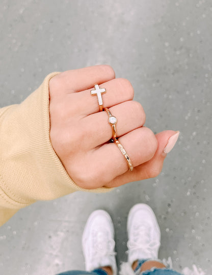 Elevated Faith Pearl Ring
