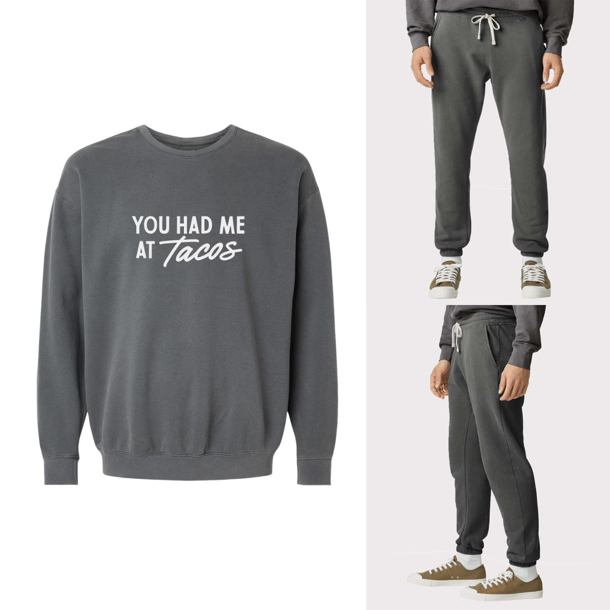 Frankie Jean You Had Me At Tacos Washed Sweatshirt