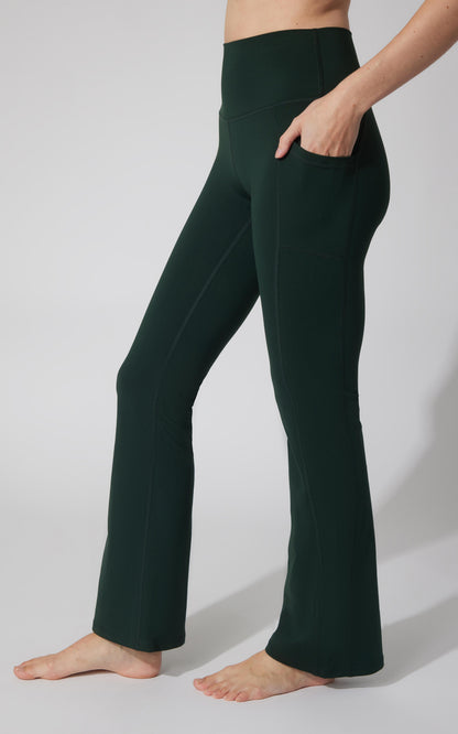 90 Degree by Reflex Polarlux Tribeca Elastic Free Full Length Side Pocket Flare Leg Pant