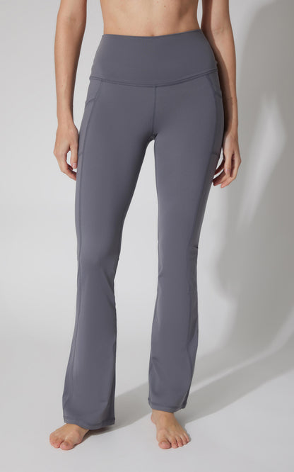 90 Degree by Reflex Polarlux Tribeca Elastic Free Full Length Side Pocket Flare Leg Pant
