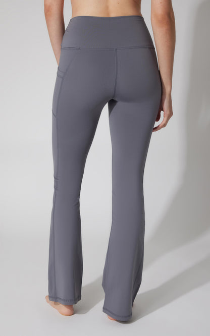 90 Degree by Reflex Polarlux Tribeca Elastic Free Full Length Side Pocket Flare Leg Pant