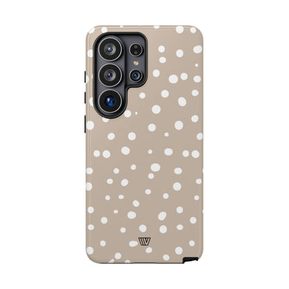 BEIGE DOTS | Tough Phone Case