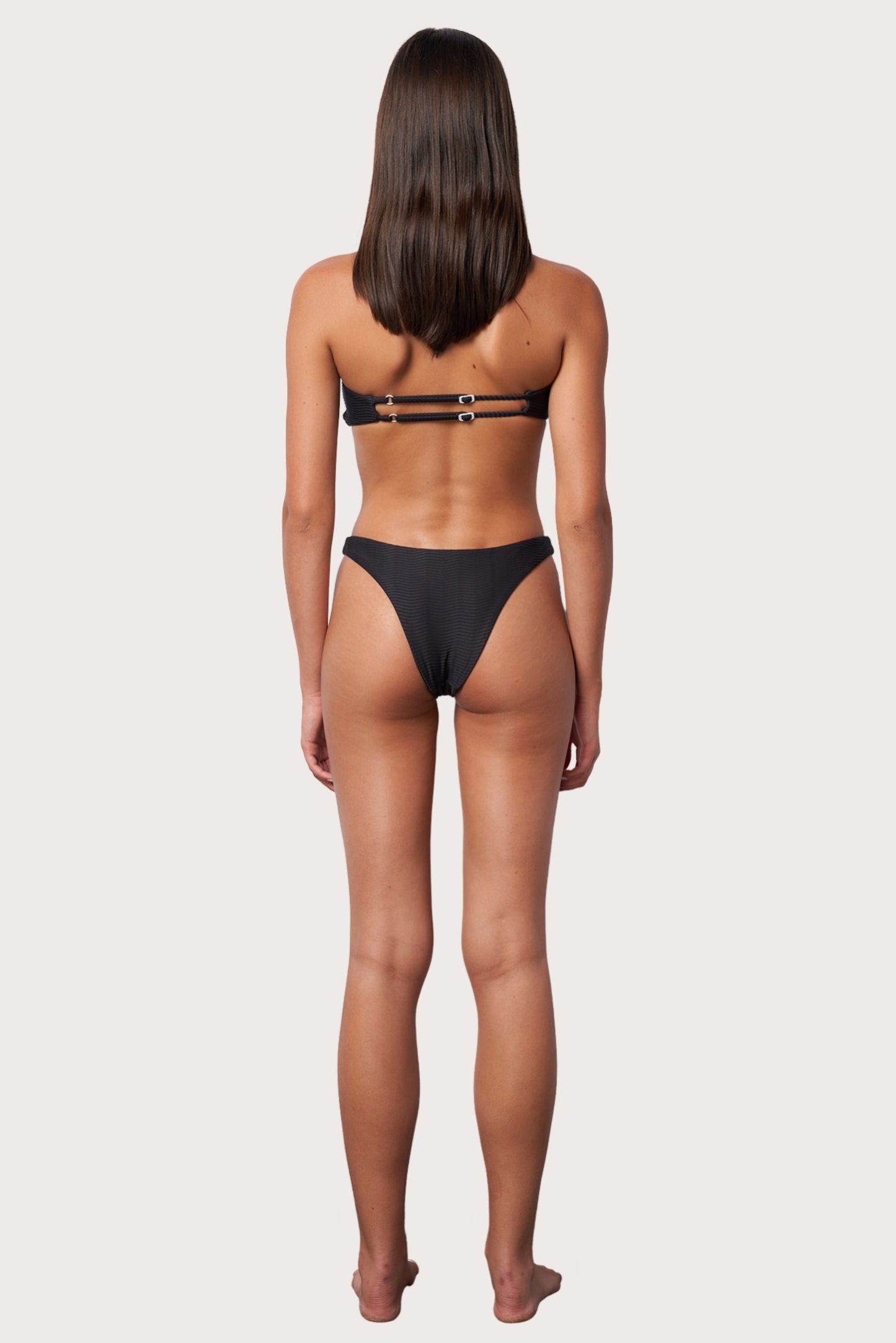 High Hip Bikini Bottom - Moonless Night Wave