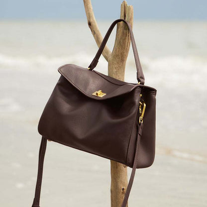 Cloud Leather Satchel Bag