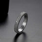 Cubic Zirconia & Silvertone Invisible Band