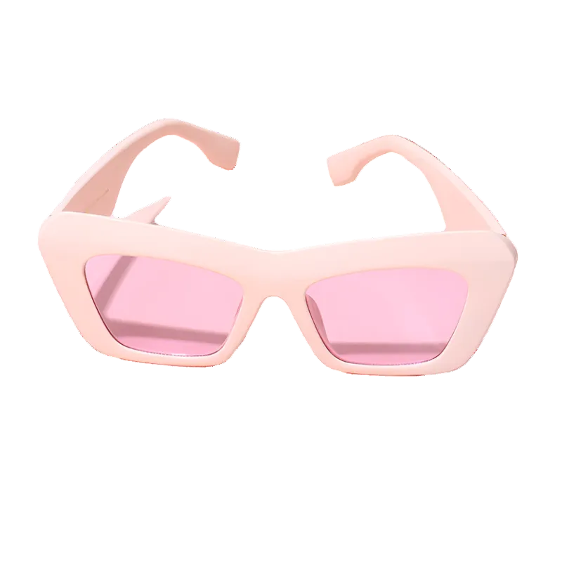 SSR Womens Playa Cat Eye Frame Sunglasses - Bone/Lavender