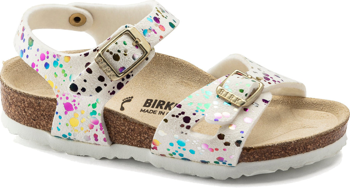 Birkenstock Rio Kids Microfiber Confetti White