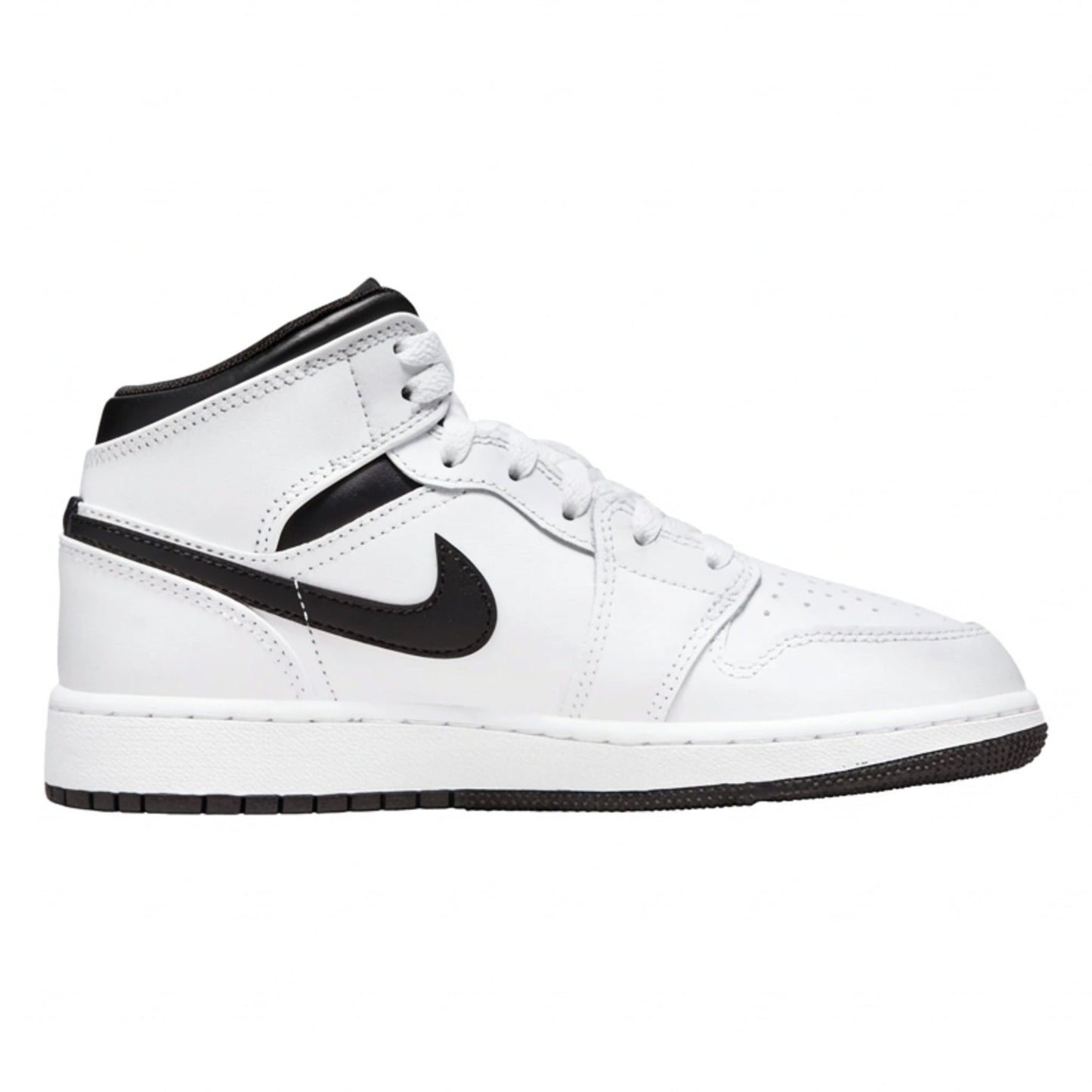 Air Jordan Grade School Retro 1 Mid Reverse Panda Sneakers