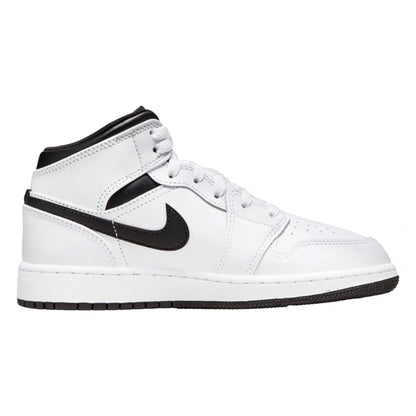 Air Jordan Grade School Retro 1 Mid Reverse Panda Sneakers