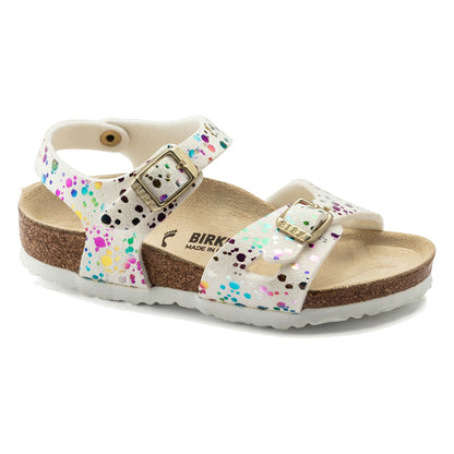 Birkenstock Rio Kids Microfiber Confetti White