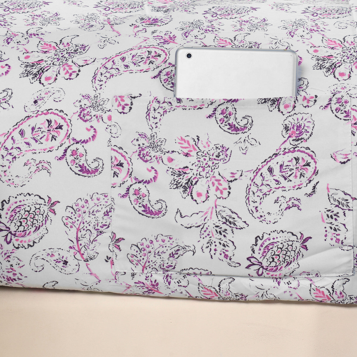 Elegant Comfort 6-Piece Paisley Printed Pattern - Soft as a Hotel Premium Quality Sheet Set