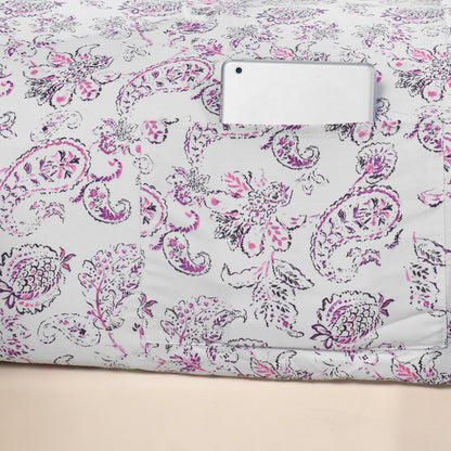 Elegant Comfort 6-Piece Paisley Printed Pattern - Soft as a Hotel Premium Quality Sheet Set