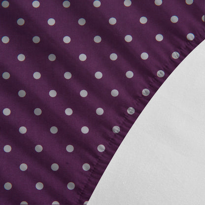 Elegant Comfort 6-Piece Polka Dot Printed Sheet Set - Soft as a Hotel Premium Quality