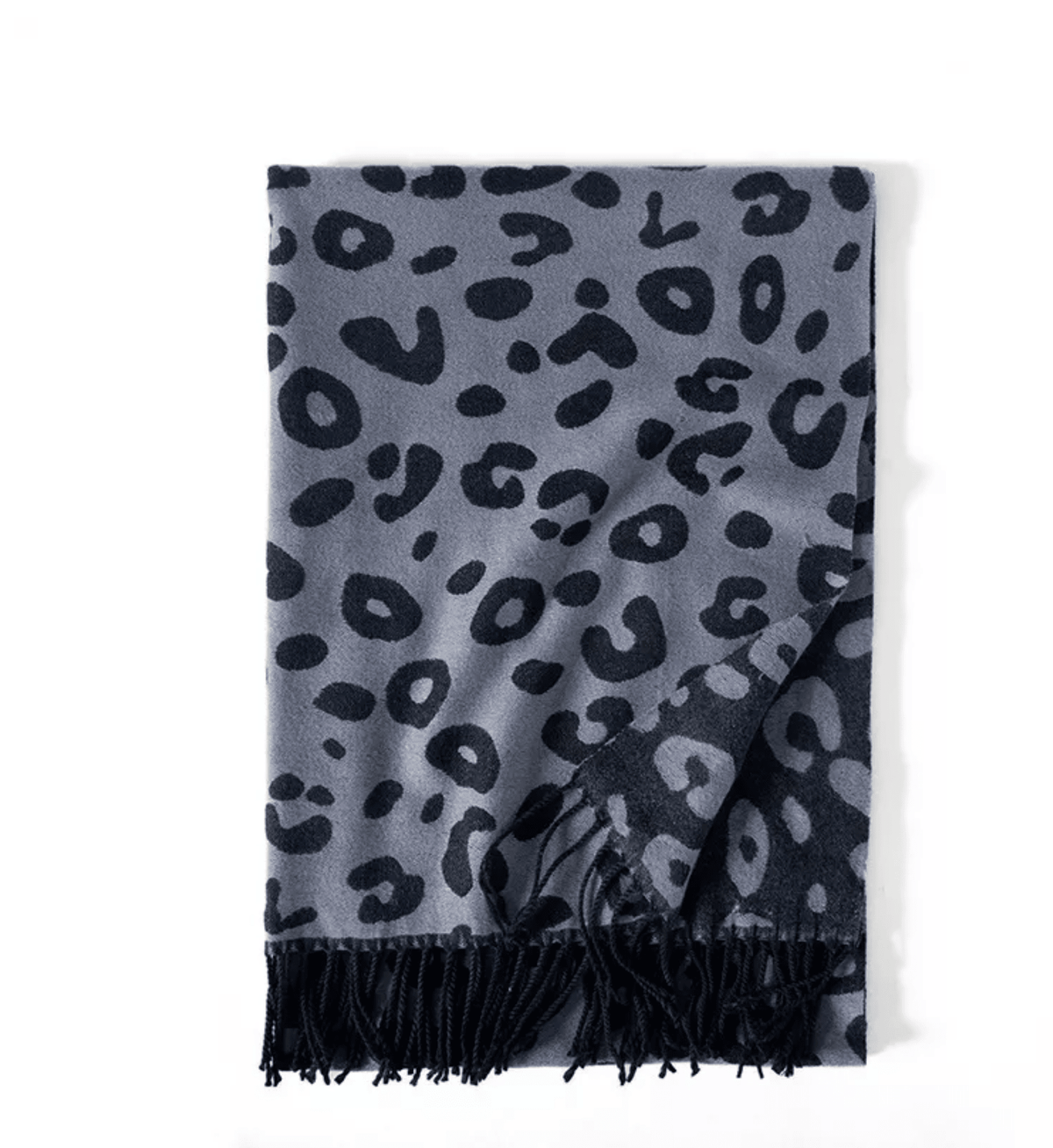 Black Leopard Scarf