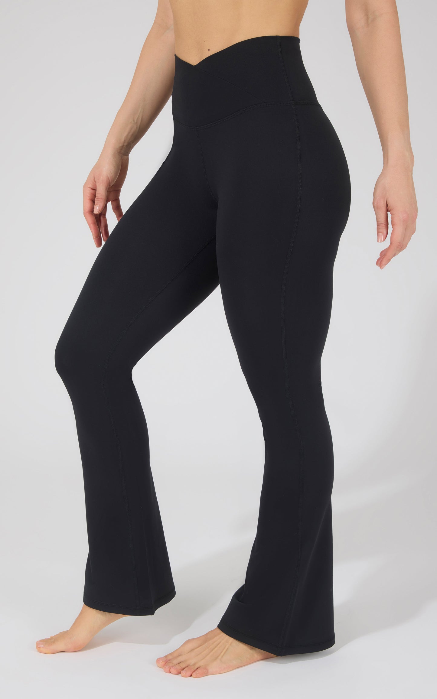 90 Degree by Reflex Lux Madison Crossover Waist 7/8 Flared Leg