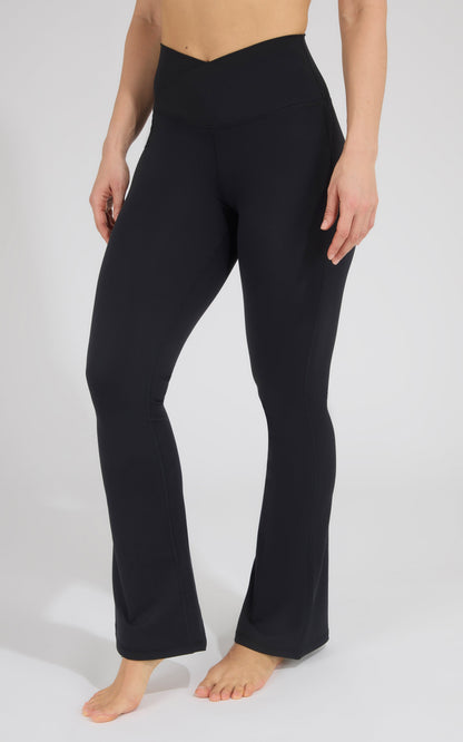 90 Degree by Reflex Lux Madison Crossover Waist 7/8 Flared Leg