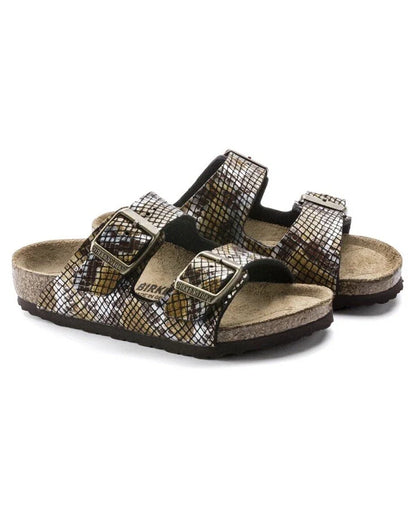 Birkenstock Arizona Kids Synthetics Python Brown