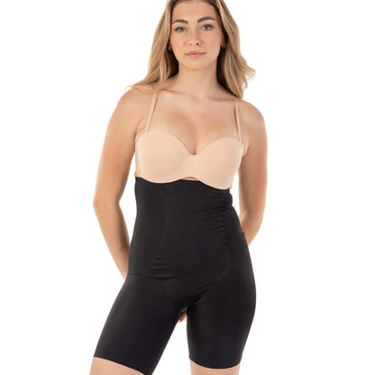 Body Beautiful Extra High Waist Long Boy Leg Shaper with Targeted Double Front Panel